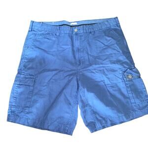 Peter Millar Crown Cool Cargo Shorts Two front slanted pockets Size 38 Blue